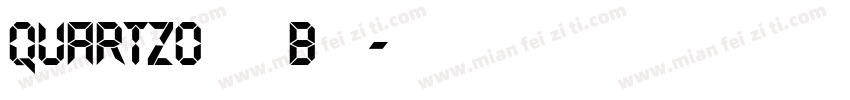 QUARTZOdemo Bold字体转换